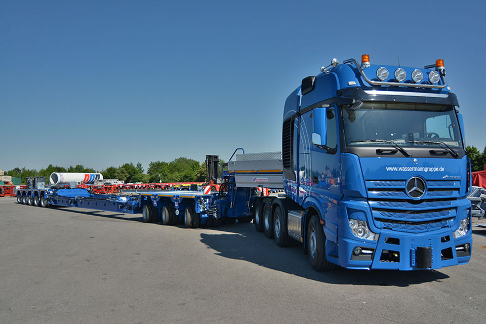 Wassermann acquires Scheuerle InterCombi vehicle for the transport of cable drums, www.heavyliftphoto.com
