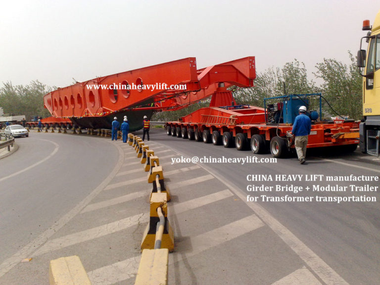 CHINA HEAVY LIFT manufacture High Girder Bridge and Modular Trailer for Transformer, www.chinaheavylift.com