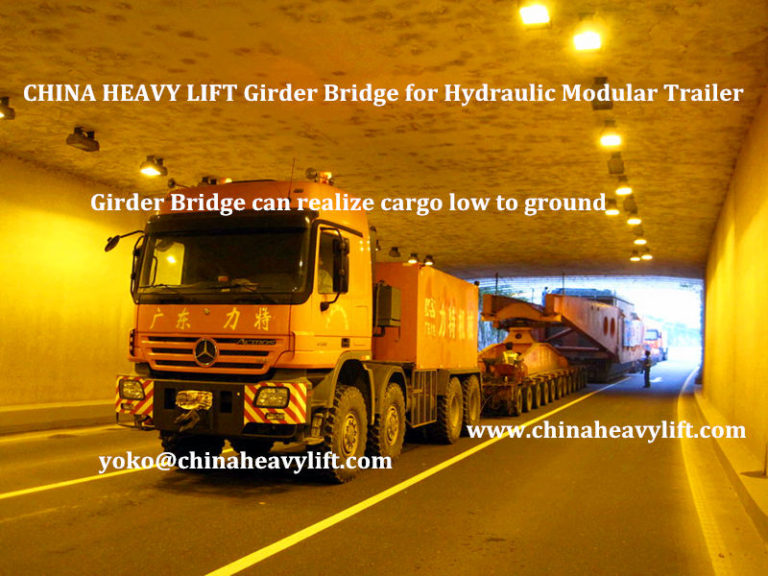 CHINA HEAVY LIFT manufacture High Girder Bridge and Modular Trailer for Transformer, www.chinaheavylift.com