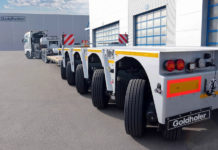 Goldhofer launched latest STZ-VP (285) highest load-carrying capacity low loader semitrailer, www.heavyliftphoto.com